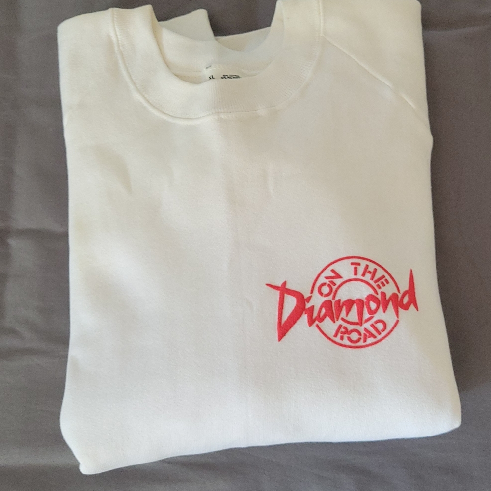 Neil Diamond Vintage NEW Fruit of the Loom White Sweatshirt With Logo